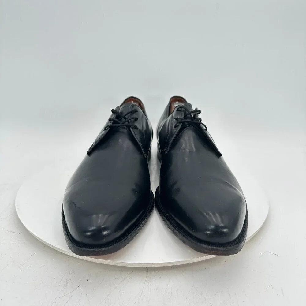Florsheim King Size Black Leather Dress Shoes 14.5 AA Made in Italy 22025